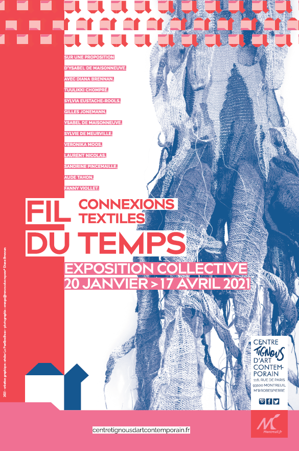 Affiche de l'exposition « Fil du temps, Connexions textiles »